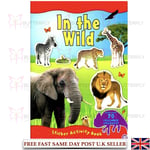 LARGE A4 IN THE WILD STICKER ACTIVITY BOOK  - BRAND NEW