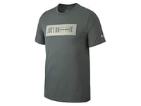 Nike M NK Dry Tee DB JDQ Bar T-Shirt Homme, Mineral Spruce/Spruce Fog, FR : S (Taille Fabricant : S)