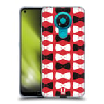 Head Case Designs Papillon Rouge Ruban - Motifs Coque en Gel Doux Compatible avec Nokia 3.4