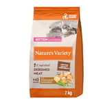 Nature's Variety Selected - Croquettes pour Chats Junior - Sans céréales - avec du Poulet élevé en plein air déssossé - 7kg