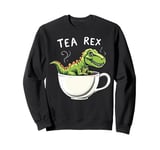 Tea Rex T-Rex Tea Lover Dinosaur Pun Sweatshirt