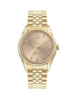 Vivienne Westwood Seymour Ladies Quartz Watch With Pink Dial &Amp; Gold Stainless Steel Bracelet