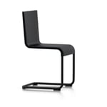 Vitra - .05 Chair, Stacking, Basic Dark Shell, Powder-coated Black Base, Felt Glides for Hard Floor - Ulkona käytettävät ruokailutuolit - Maarten Van Severen - Musta - Metalli/Vaahto