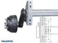 Axel Knott 1500kg 200x50/1800/2250/5x112 Valeryd