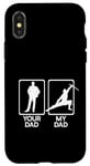 Coque pour iPhone X/XS Your Dad VS MINE Ninja Arts martiaux Mème Fête des Pères