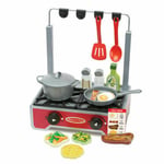 Melissa & Doug  Wooden Cooktop 19 Piece Chef Cooking Food Play Set 19288 Wooden