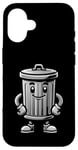 iPhone 16 Garbage Trash Can Cartoon Character Design Case