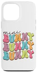 Coque pour iPhone 13 Pro Max Mini lapin lapin pastel texte amusant