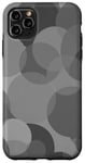 Coque pour iPhone 11 Pro Max Cercles gris classiques dans des graphismes cool