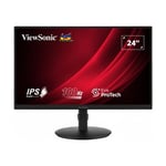 VIEWSONIC Viewsonic VG2408A 24 Inch Monitor, Full HD, 100Hz, 5ms, HDMI, Display Port, VGA, USB Hub, Height Adj