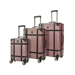 Rock Luggage Vintage Set of 3 Hard Shell Suitcases