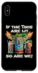 Coque pour iPhone XS Max Torche Tiki Polynésienne Tiki Bar Exotique Hawaïen Luau Cocktail