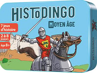 Aritma - HISTODINGO : Moyen-Âge - Jeu de Société Éducatif pour Enfant dès 8 ans - 7 Jeux d'Histoires - Niveau CE2/CM1/CM2 - Jouer en Classe ou en Famille - 2 à 8 joueurs - 30 min - Version Française