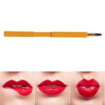 (Gold)Retractable Lip Brush Soft Hair Lip Gloss Cosmetic Brush Makeup Tool HOT