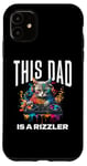 Coque pour iPhone 11 This Dad Has Rizz Cool DJ Cat Rizzler Dad Father's Day 2024