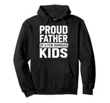 Father's Day Gift for Dad from Son Daughter Kids Proud Pullover Hoodie