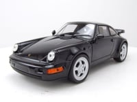 Porsche 911 (964) Turbo 1990 Noir Maquette de Voiture 1:24 Welly