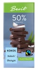 Berit Sjokolade 50% Kakao Kokos