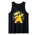 Funny Spotty Tee Dabbing Bear Day 2024 Dotted Kids Boy Girls Tank Top