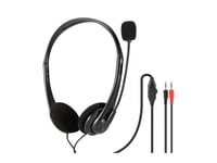 Freestyle Headphones With Mic And Volume Control Wired Headphones With Microphone And Volume Control 2X3.5 Mm Jack Black [45643]