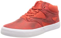 DC Shoes Kalis Vulc Mid Chaussures mi-Hautes en Cuir pour Homme Basket, Rouille, 37 EU