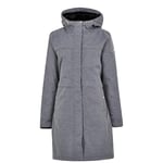 Remina Femme Parka chaude imperméable à capuche, Gris (Cyberspace Marl), 36 FR/34 UK