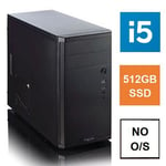 AlphabetaPC Intel i5-12400 8GB Ram 512GB SSD UHD730 Graphics PC System - No O/S