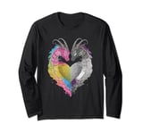 Pansexual Asexual Dragons LGBT Pride Flag, Pan Ace Gay LGBTQ Long Sleeve T-Shirt