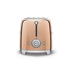 SMEG Grille Pain Toaster 2 Fentes 950W 3 Programmes Cuivre