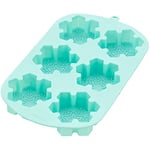 Wilton Moule en Silicone Flocon de Neige Noël, Moule de Cuisson DIY pour Noël, Idéal pour Préparer des Gâteaux Sucrés, Muffins et Cupcakes - 33,2 x 21,6 x 2 cm