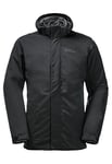 Jack Wolfskin Bergland Men's 3-in-1 Jacket, Black, XL