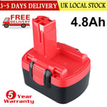 14.4V 4.8Ah For Bosch Battery BAT038  BAT040 BAT140 2607335533  PSR GSR Cordless