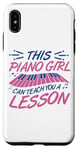 Coque pour iPhone XS Max Piano Girl Design de Piano pour Pianiste