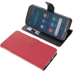 foto-kontor Cover compatible with Doro 8050/8050 PLUS book-style red case
