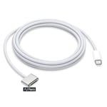 New For Apple USB-C to MagSafe 3 Cable 2m - White Reduce To Clear