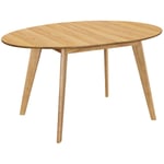 Table à manger extensible ovale en bois clair L150-200 cm marik