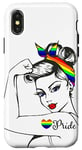 Coque pour iPhone X/XS Pride Girl Power Proud Gay Rainbow Lesbian Equality LOVE