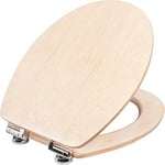 Cornat Ligna Plus Abattant de WC en bois véritable de haute qualité, avec assise confortable, aspect bois élégant parfaitement assorti à toutes les salles de bain, siège de WC, KSLIGKSC