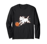 Labrador Retriever Chasing a Basketball Lover Dog Owner Long Sleeve T-Shirt