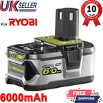 6.0AH 18V New Lithium Battery For Ryobi P108 ONE Plus+ RB18L40 RB18L50 P104