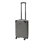 OHS Valise à Bagages, Coque Rigide, Durable, légère, 4 Roues, poignées faciles à Transporter – Bagage de Cabine, Valise Moyenne, Grande Valise, Gris, 3 Piece Set, Lot de 3 valises rigides à 4 Roues