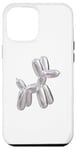 iPhone 12 Pro Max Y2k silver balloon dog Case