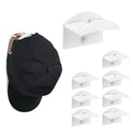 Vicloon Porte de Casquette,8PCS Porte-casquettes de Baseball Casque de Baseball Adhésif Sans Perforation pour Casquettes de Baseball, Écharpes,sac à Main,placard à Serviettes