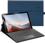 Coque pour Microsoft Surface Pro 7+(2021)/ Surface Pro 7(2019)/ Surface Pro 6(2018)/ Surface Pro 5(2017)/ Surface Pro 4, Angle de Vision réglable, Compatible avec Le Clavier Type Cover.[G495]