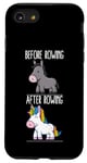 Coque pour iPhone SE (2020) / 7 / 8 Avant et après Rowing Unicorn Rower