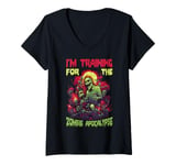 Womens I'm Training For The Zombie Apocalypse ||--- V-Neck T-Shirt