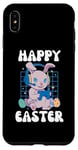 Coque pour iPhone XS Max Happy Easter Gamer Bunny – Design de jeu de Pâques pour garçons et filles