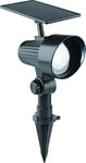 Voltman DIO066511 DIO066511-Spot Solaire-à Piquer-Noir-6500 K-IP44, Noir