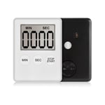 Digital Timer med Magnet - Köktimer silver