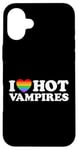 Coque pour iPhone 16 Plus J'aime Hot Vampire Funny Vampiric Blood Book Gay Fan Pride